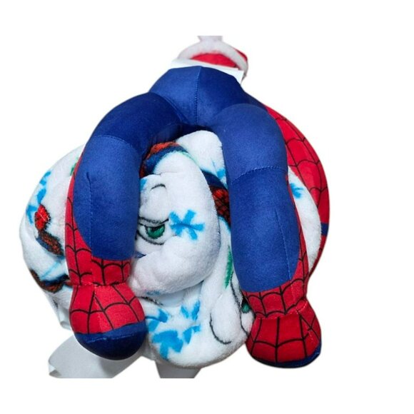 New Spiderman Buddy & Fleece Blanket Throw Plush Doll Marvel Holiday Christmas - Picture 9 of 12